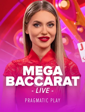 Mega Baccarat by Pragmatic Play Live, playable at Smash Casino